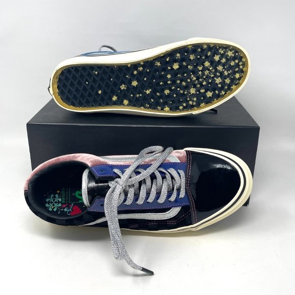 Vans Og Old Skool Lx Black Skateboarding Men's Velvet Patent Leather VN0A38FW03E - Picture 3 of 11